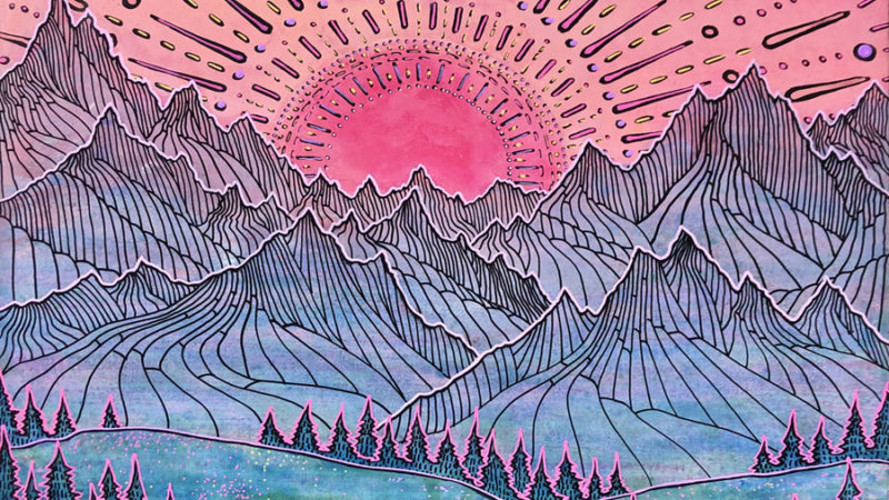 Beaming Mountain Sunrise IV