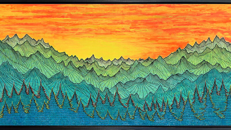 Aquamarine Mountain Sunset