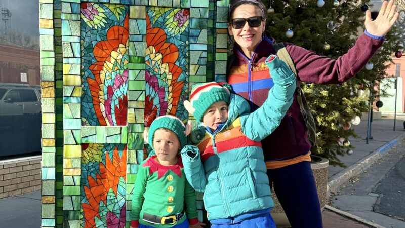 “The Passage” Mosaic Door Sculpture during the 2023/24 Alamosa ARTSscape